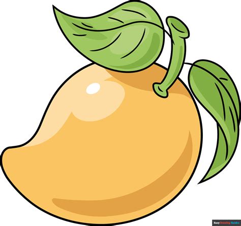 how to draw mango|drawing picture of mango.